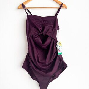 Boob Maternity Burgundy One Piece Swimsuit L